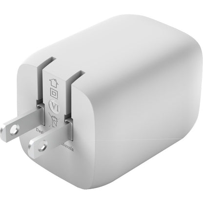 Alternate-Image2 Image for Belkin BoostCharge Pro Dual USB-C GaN Wall Charger with PPS 65W Laptop Chromebook Charging - Power Adapter