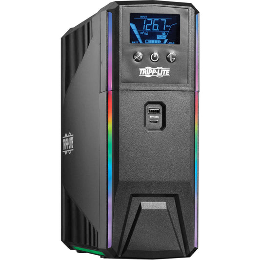 Main Image for Eaton Tripp Lite Series 1000VA 600W 120V Pure Sine Wave Gaming UPS Battery Backup - LCD, AVR, RGB LEDs, USB Charging, Power Saving