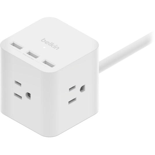 Main Image for Belkin 3-Outlet Power Cube with 5-Foot Cord and USB-A Ports