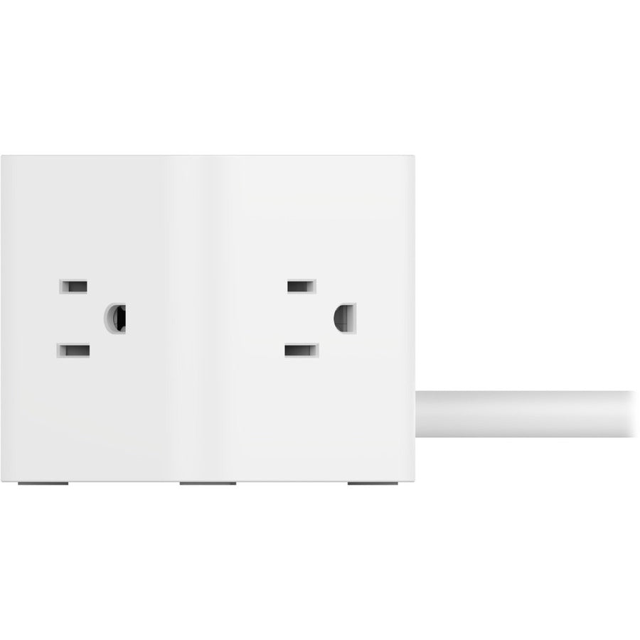 Alternate-Image4 Image for Belkin 3-Outlet Power Cube with 5-Foot Cord and USB-A Ports