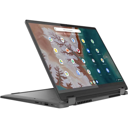 Alternate-Image1 Image for Lenovo Flex5 Chrome 14IAU 83AJ0000UX 14" Touchscreen Convertible 2 in 1 Chromebook - WUXGA - 60 Hz - Intel Core i5 12th Gen i5-1235U - 8 GB - 256 GB SSD - English (US) Keyboard - Storm Gray