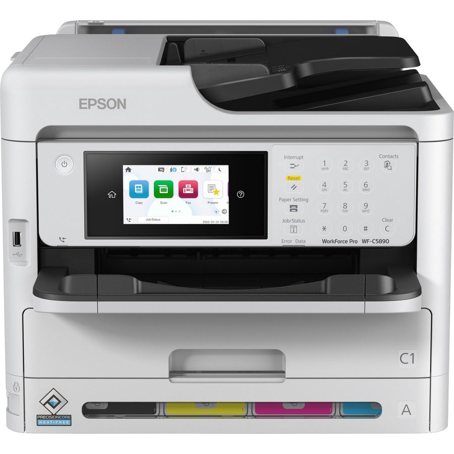 Front Image for Epson WorkForce Pro WF-C5890 Wireless Inkjet Multifunction Printer - Color