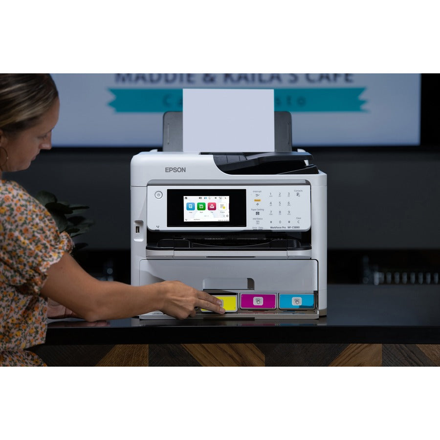 Alternate-Image3 Image for Epson WorkForce Pro WF-C5890 Wireless Inkjet Multifunction Printer - Color
