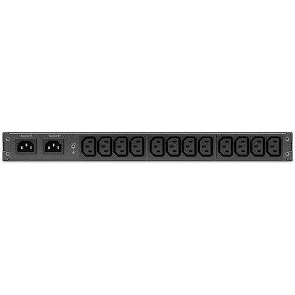 Alternate-Image1 Image for APC NetShelter Rack Automatic Transfer Switch, 1U, 16A, 230V, 2 C20 IN, 8 C13, 1 C19 OUT, 50/60Hz