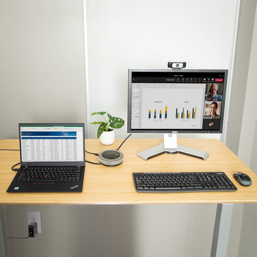 Alternate-Image7 Image for StarTech.com USB-C Speakerphone Docking Station, Mini Portable Conference Speaker/Audio Dock, VGA/4K HDMI, USB Hub, Teams/Zoom/Softphone