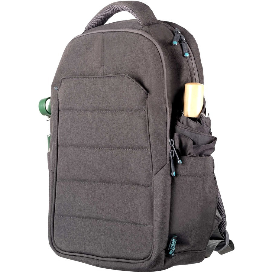 Alternate-Image2 Image for Urban Factory GREENEE Carrying Case (Backpack) for 13" to 15.6" Notebook - Gray, Green
