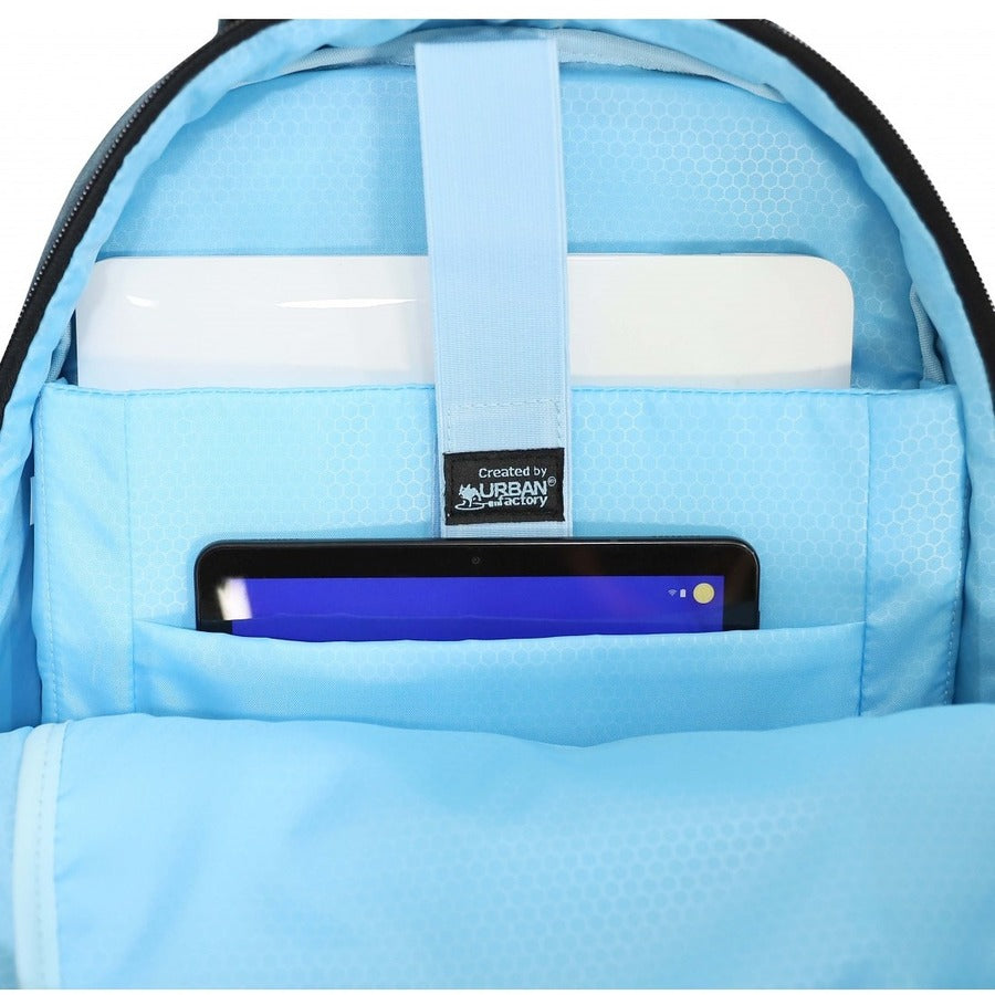Alternate-Image2 Image for Urban Factory CYCLEE CITY Carrying Case (Backpack) for 10.5" to 15.6" Notebook - Deep Blue, Light Blue