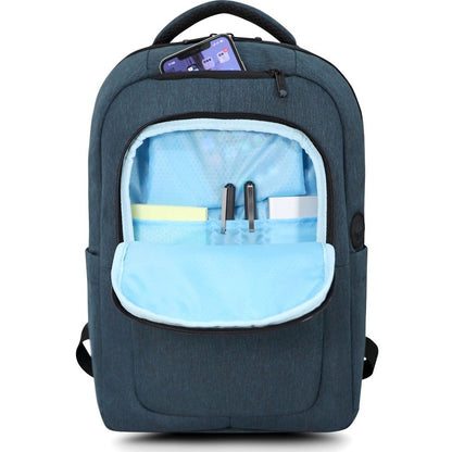Alternate-Image3 Image for Urban Factory CYCLEE CITY Carrying Case (Backpack) for 10.5" to 15.6" Notebook - Deep Blue, Light Blue