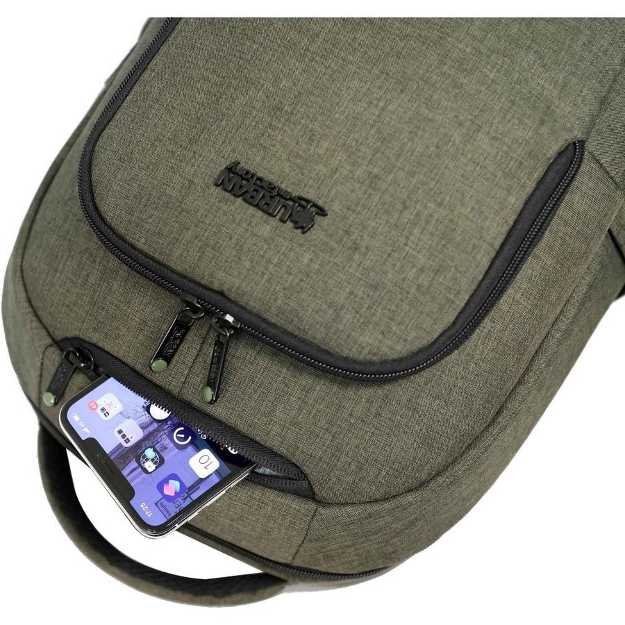 Alternate-Image3 Image for Urban Factory CYCLEE CITY Carrying Case (Backpack) for 10.5" to 15.6" Notebook - Khaki, Camouflage