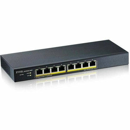 Alternate-Image1 Image for ZYXEL GS1900-8HP REV 03F 8-Port Gigabit Smart Managed PoE Switch | 8 PoE+ Ports at 77W | Fanless | TAA Compliant