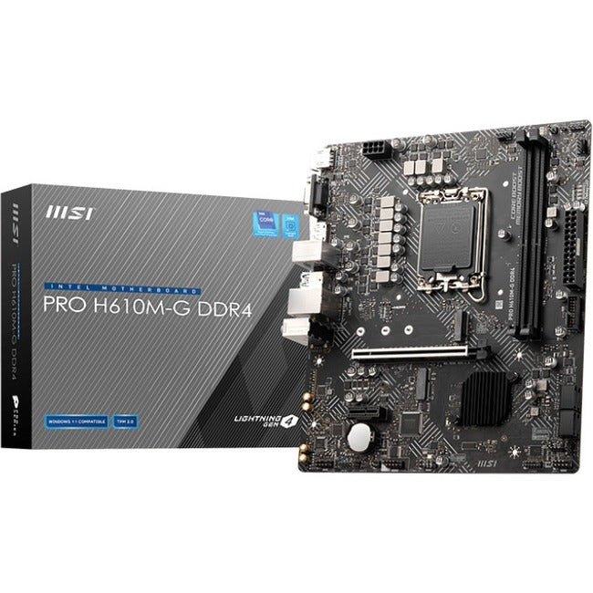 Main Image for MSI H610M-G DDR4 Gaming Desktop Motherboard - Intel H610 Chipset - Socket LGA-1700