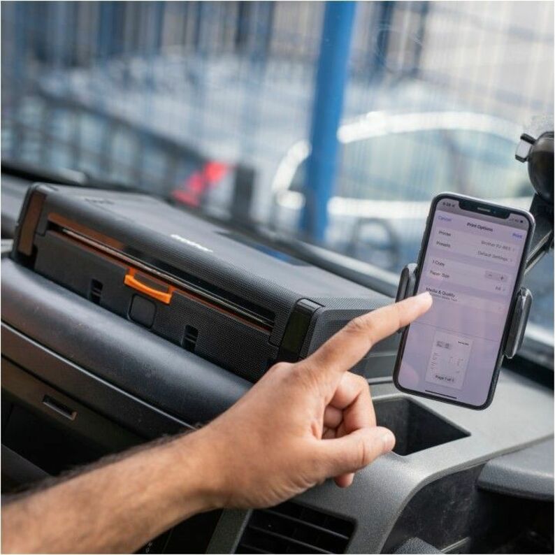 Alternate-Image7 Image for Brother PJ-823 Mobile Direct Thermal Printer - Monochrome - Portable - Label Print - USB - USB Host