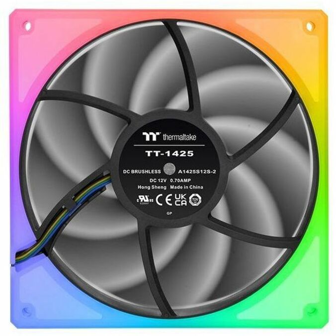 Alternate-Image10 Image for Thermaltake ToughFan 14 RGB High Static Pressure Radiator Fan (3-Fan Pack) - 3 Pack