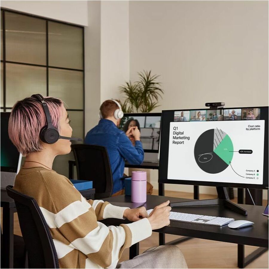 Alternate-Image2 Image for Cisco Dual-Ear, Carbon Black Headset Bundle