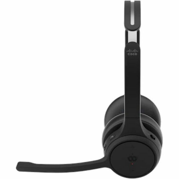 Left Image for Cisco Dual-Ear, Carbon Black Headset Bundle