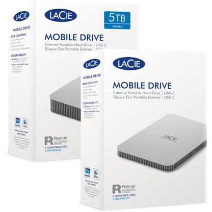 Alternate-Image4 Image for LaCie Mobile Drive Secure STLR5000400 5 TB Portable Hard Drive - 2.5" External - Space Gray
