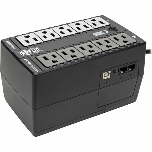 Main Image for Eaton Tripp Lite Series 600VA 325W Standby UPS - 10 NEMA 5-15R Outlets, 120V, 50/60 Hz, USB, 5-15P Plug, Desktop/Wall Mount