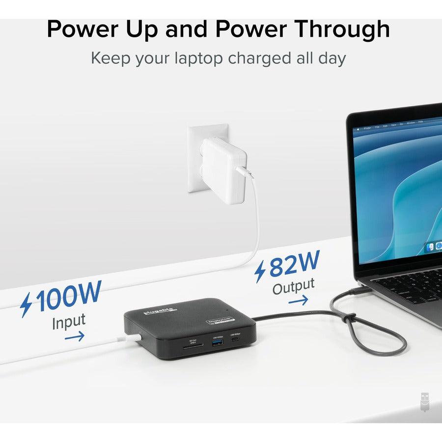 Alternate-Image5 Image for Plugable 7-in-1 USB C Docking Station Dual Monitor - Dual HDMI Dock is Compatible with Mac and Windows