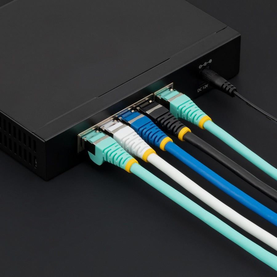 Alternate-Image4 Image for StarTech.com 10ft CAT6a Ethernet Cable, Blue Low Smoke Zero Halogen (LSZH) 10 GbE 100W PoE S/FTP Snagless RJ-45 Network Patch Cord