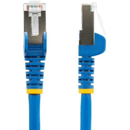 Alternate-Image1 Image for StarTech.com 3ft CAT6a Ethernet Cable, Blue Low Smoke Zero Halogen (LSZH) 10 GbE 100W PoE S/FTP Snagless RJ-45 Network Patch Cord