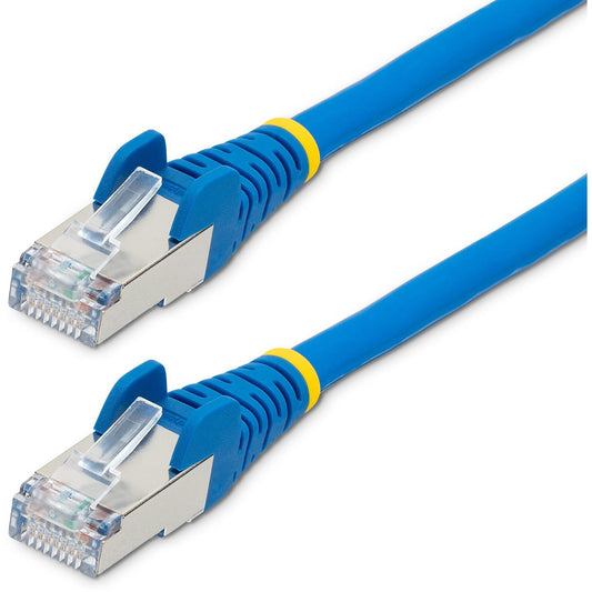 Main Image for StarTech.com 25ft CAT6a Ethernet Cable, Blue Low Smoke Zero Halogen (LSZH) 10 GbE 100W PoE S/FTP Snagless RJ-45 Network Patch Cord