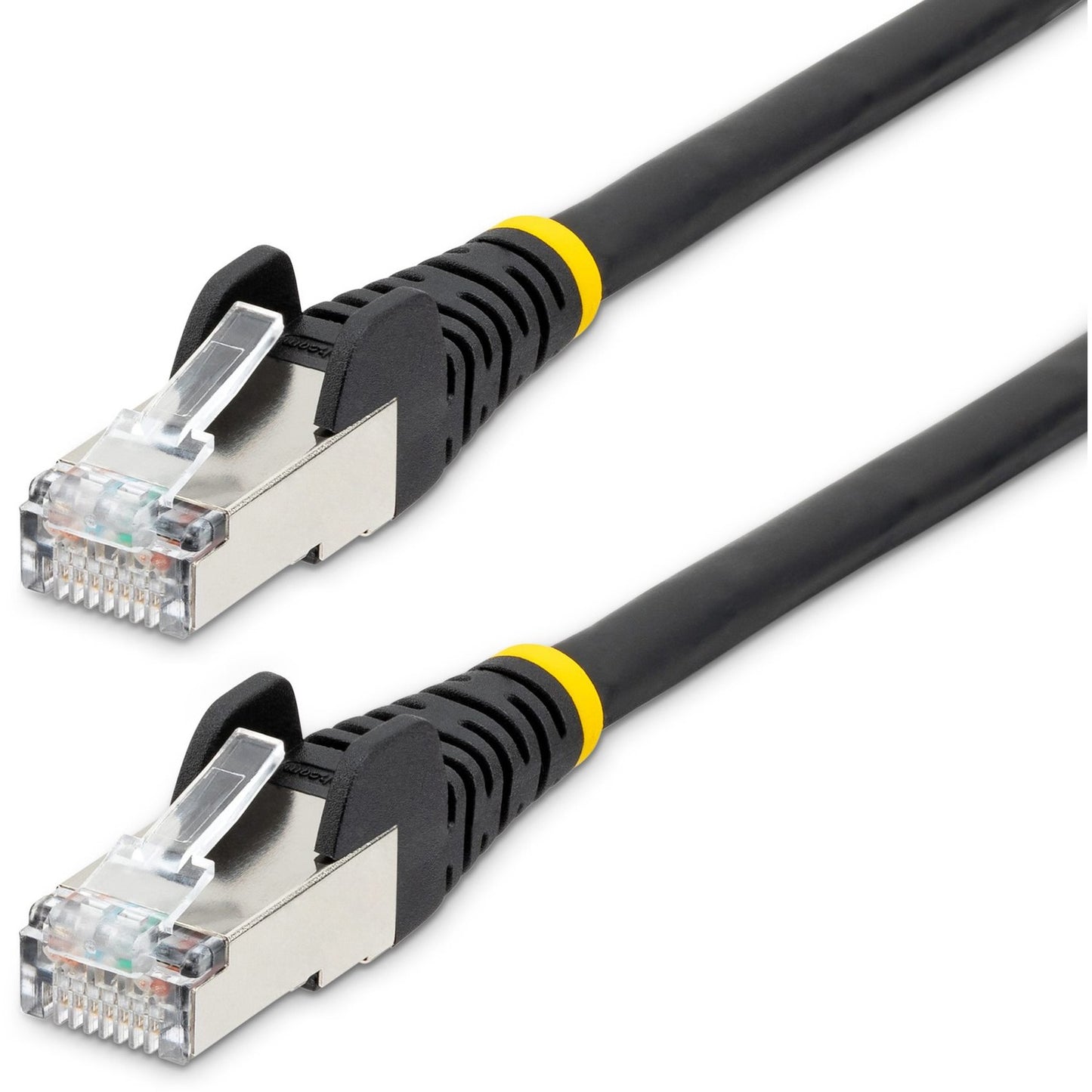 Main Image for StarTech.com 4ft CAT6a Ethernet Cable, Black Low Smoke Zero Halogen (LSZH) 10 GbE 100W PoE S/FTP Snagless RJ-45 Network Patch Cord