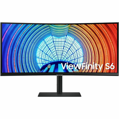 Front Image for Samsung ViewFinity S34A654UBN 34" Class UW-QHD Curved Screen LCD Monitor - 21:9 - Black