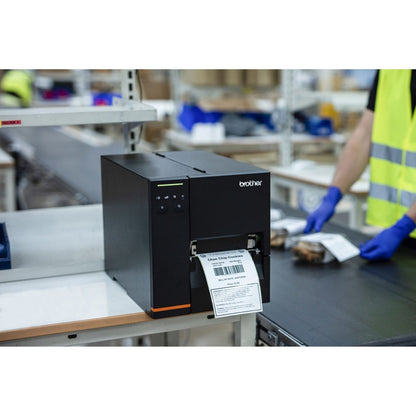 Alternate-Image4 Image for Brother TJ-4120TN Industrial Thermal Transfer Printer - Color - Label/Receipt Print - Fast Ethernet - USB - USB Host - Serial