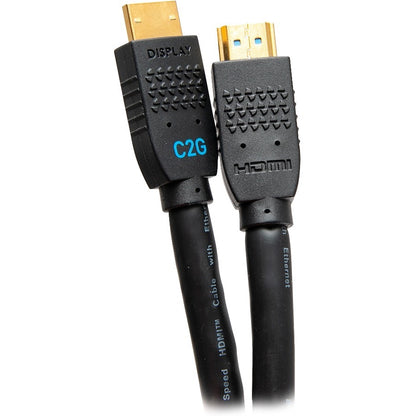 Alternate-Image3 Image for C2G 35ft Performance Series Ultra Flexible High Speed HDMI Cable w Ethernet - In-Wall CMG Rated - 4K 60Hz - M/M - Black