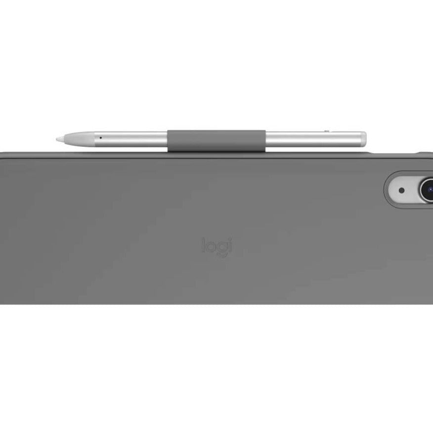 Alternate-Image1 Image for Logitech Slim Folio Keyboard Case for iPad (10th gen & A16) with Integrated Bluetooth Wireless Keyboard, Oxford Gray