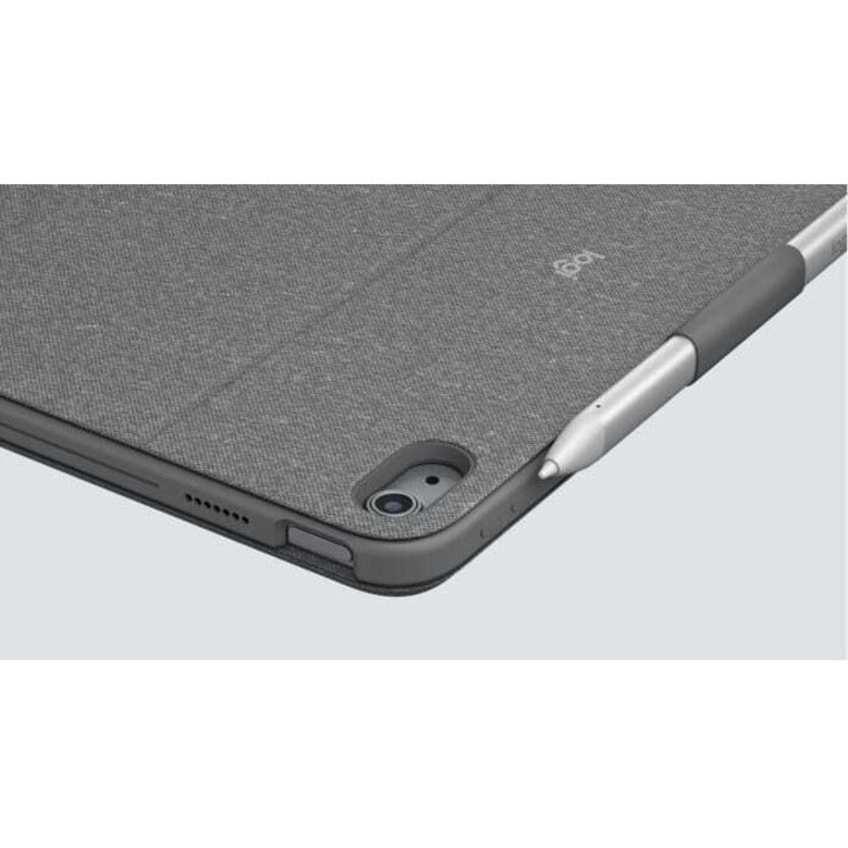 Alternate-Image10 Image for Logitech Combo Touch Keyboard/Cover Case (Folio) for 10.9" Apple, Logitech iPad (10th Generation &A16) Tablet - Oxford Gray