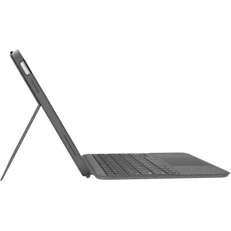 Right Image for Logitech Combo Touch Keyboard/Cover Case (Folio) for 10.9" Apple, Logitech iPad (10th Generation &A16) Tablet - Oxford Gray