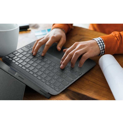 Alternate-Image4 Image for Logitech Combo Touch Keyboard/Cover Case (Folio) for 10.9" Apple, Logitech iPad (10th Generation &A16) Tablet - Oxford Gray