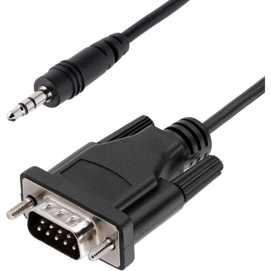 Main Image for StarTech.com 3ft (1m) DB9 to 3.5mm Serial Cable for Serial Device Configuration, RS232 DB9 Male to 3.5mm for Calibrating via Audio Jack