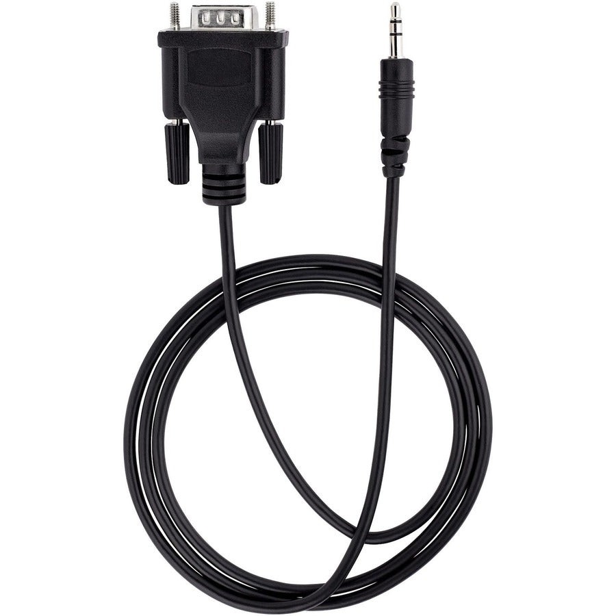 Alternate-Image4 Image for StarTech.com 3ft (1m) DB9 to 3.5mm Serial Cable for Serial Device Configuration, RS232 DB9 Male to 3.5mm for Calibrating via Audio Jack