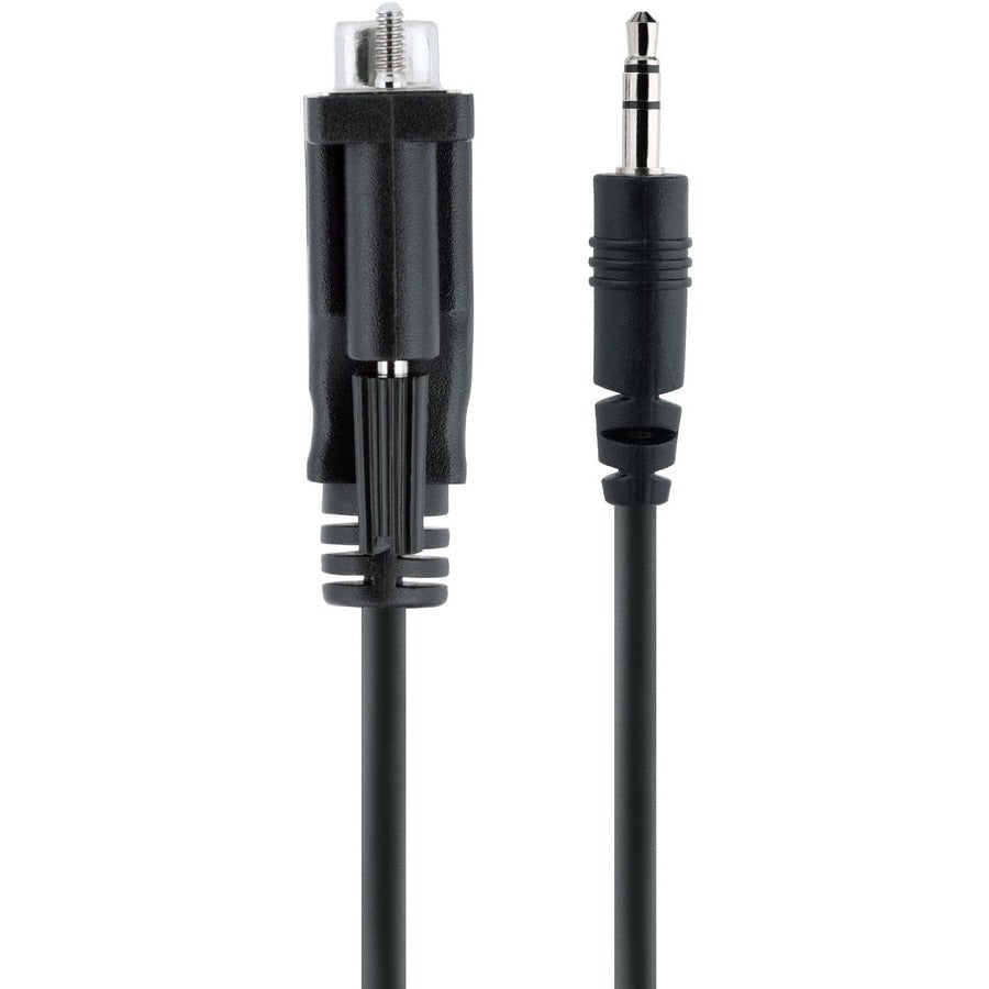 Alternate-Image1 Image for StarTech.com 3ft (1m) DB9 to 3.5mm Serial Cable for Serial Device Configuration, RS232 DB9 Male to 3.5mm for Calibrating via Audio Jack