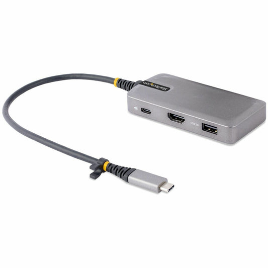 Main Image for StarTech USB-C Multiport Adapter, 4K 60Hz HDMI, 3-Port USB Hub, 100W Power Delivery Pass-Through, Mini Dock, Windows/macOS/ChromeOS