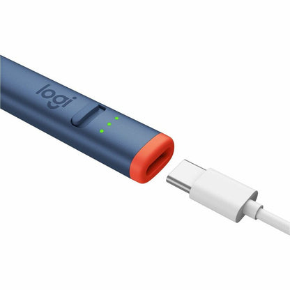 Alternate-Image4 Image for Logitech Crayon digital pencil for iPad (iPad models with USB-C ports) featuring Apple Pencil technology, anti-roll design