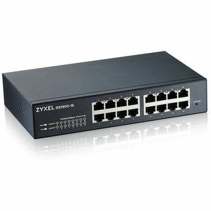 Alternate-Image1 Image for ZYXEL GS1900-16 REV 03F 16-Port Gigabit Smart Managed Switch | Fanless
