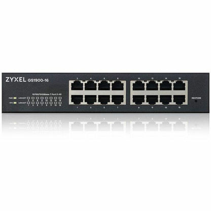 Alternate-Image2 Image for ZYXEL GS1900-16 REV 03F 16-Port Gigabit Smart Managed Switch | Fanless