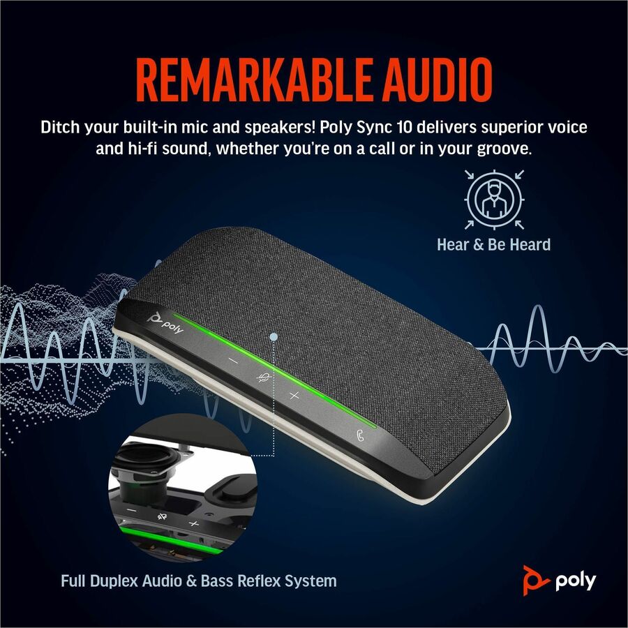 Alternate-Image5 Image for Poly Sync 10 USB-A USB-C Speakerphone