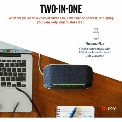 Alternate-Image6 Image for Poly Sync 10 USB-A USB-C Speakerphone