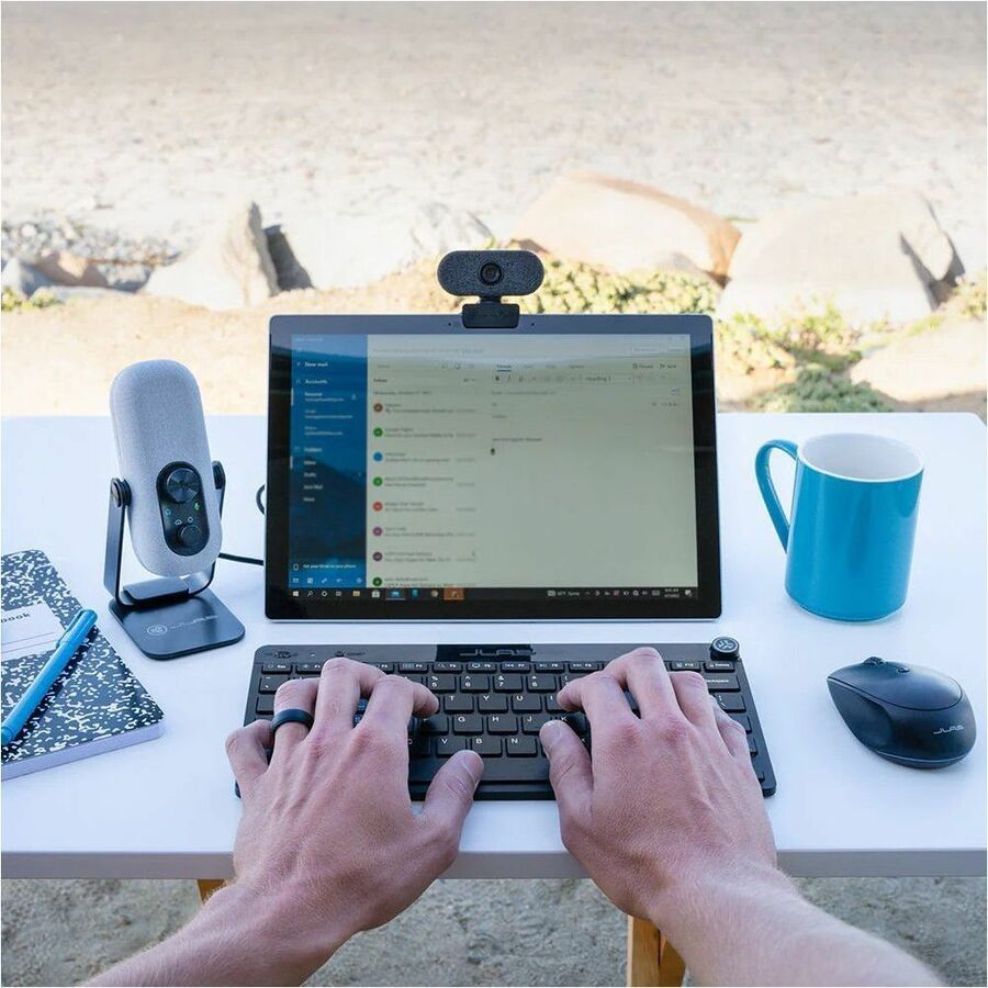 Life-Style Image for JLab GO Webcam - 2 Megapixel - 30 fps - White - USB Type A