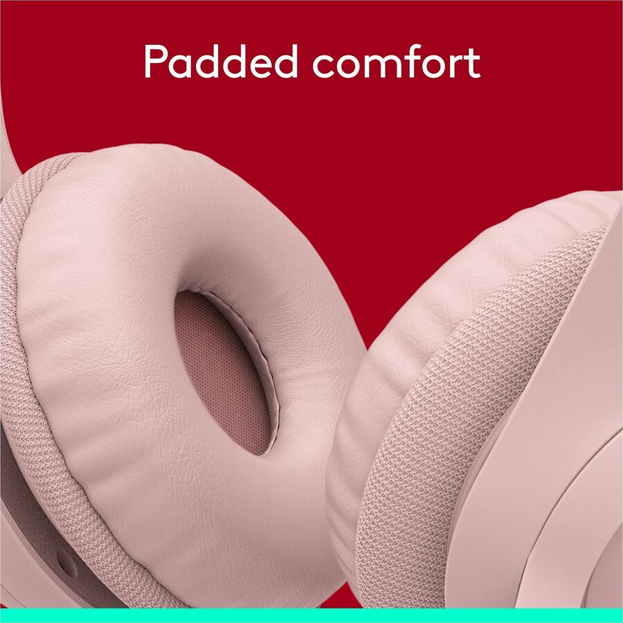 Alternate-Image6 Image for Logitech H390 USB-A Computer Headset, Rose