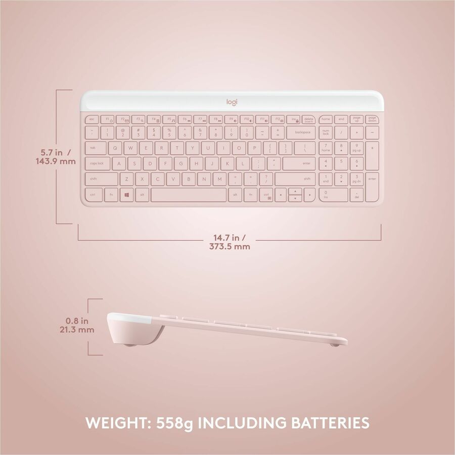 Alternate-Image7 Image for MK470 Slim Combo Ultra-slim, Compact and Quiet Wireless Keyboard & Mouse Combo