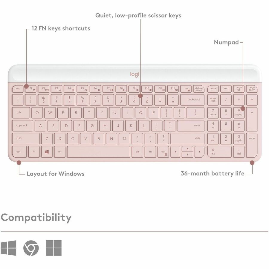 Alternate-Image5 Image for MK470 Slim Combo Ultra-slim, Compact and Quiet Wireless Keyboard & Mouse Combo