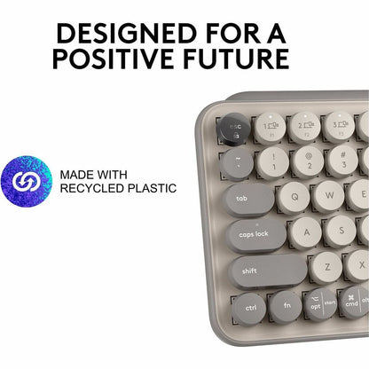 Alternate-Image4 Image for Logitech POP Keys Mechanical Wireless Keyboard with Customizable Emoji Keys, Compact Design, Bluetooth, Mist