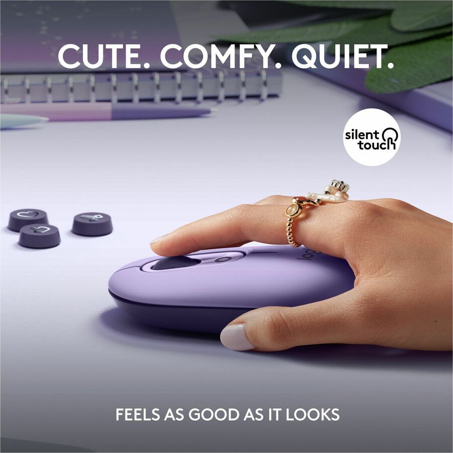 Alternate-Image3 Image for Logitech POP Mouse, Wireless Mouse with Customizable Emojis, SilentTouch Technology, Precision/Speed Scroll, Cosmos