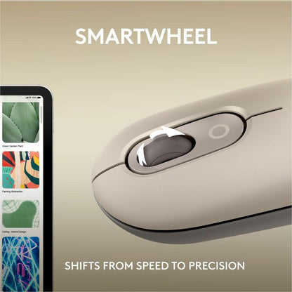 Alternate-Image6 Image for Logitech POP Mouse, Wireless Mouse with Customizable Emojis, SilentTouch Technology, Precision/Speed Scroll - Mist