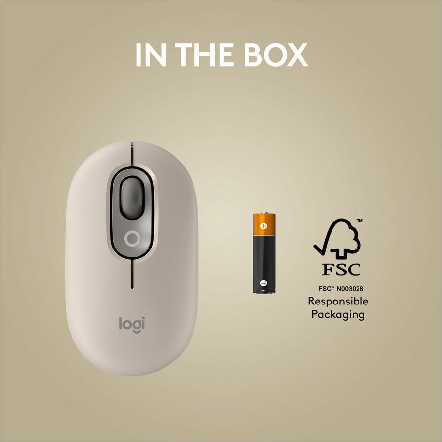 Alternate-Image8 Image for Logitech POP Mouse, Wireless Mouse with Customizable Emojis, SilentTouch Technology, Precision/Speed Scroll - Mist